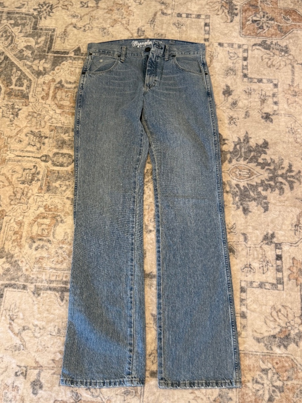 NWOT Wrangler Retro 77MWZBF Slim Boot Jeans 31x38 Blue Frost Western Cowboy
